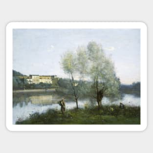 Ville-d'Avray by Jean-Baptiste-Camille Corot Sticker